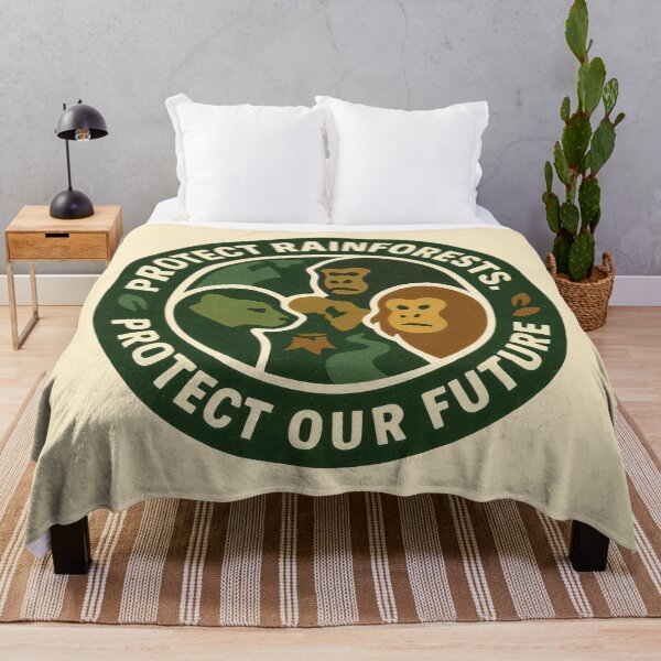Item preview, Symbolic Wildlife Logo Urging Action for Rainforest and Future Protection designed and sold by SplashTastic.