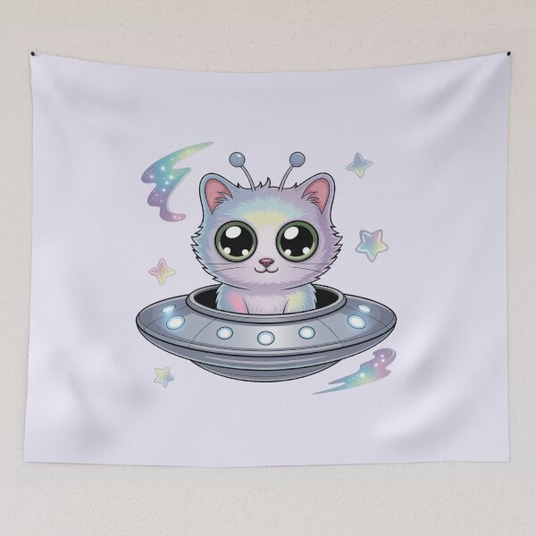 Item preview, Alien Cat designed and sold by Prints-by-Olaf.