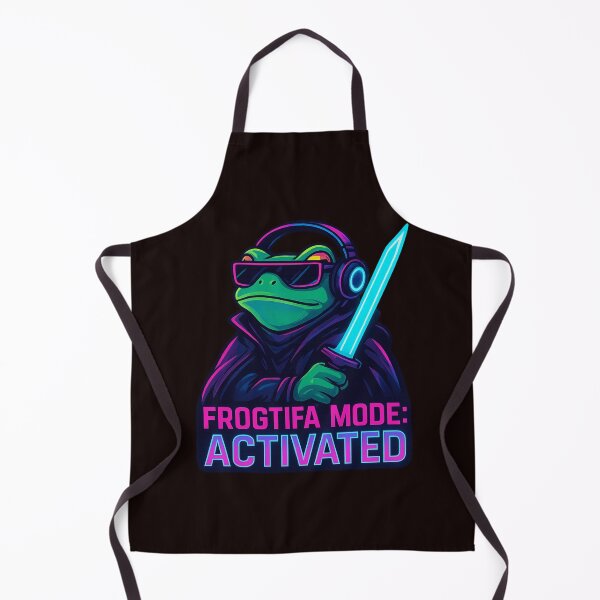 Item preview, Frogtifa Mode: Activated – Cyberpunk Frog Neon Design designed and sold by FrameFlow.