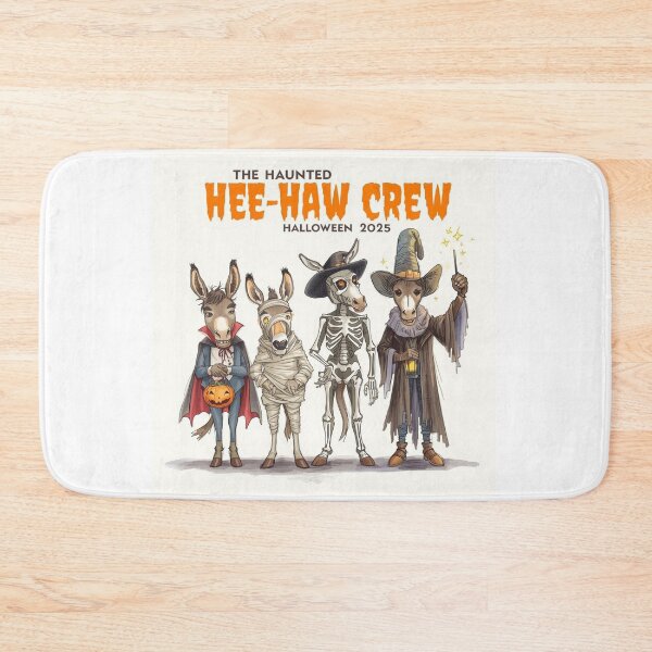 Item preview, The Haunted Hee-Haw Crew PNG | Funny Donkey Halloween Art | Spooky Farm Animal Illustration designed and sold by Sidra Official Art.