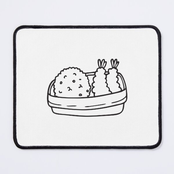 Item preview, A vegetable tempura beside rice ball on a lunch box designed and sold by rasagamastore.