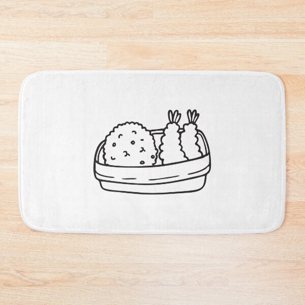 Item preview, A vegetable tempura beside rice ball on a lunch box designed and sold by rasagamastore.