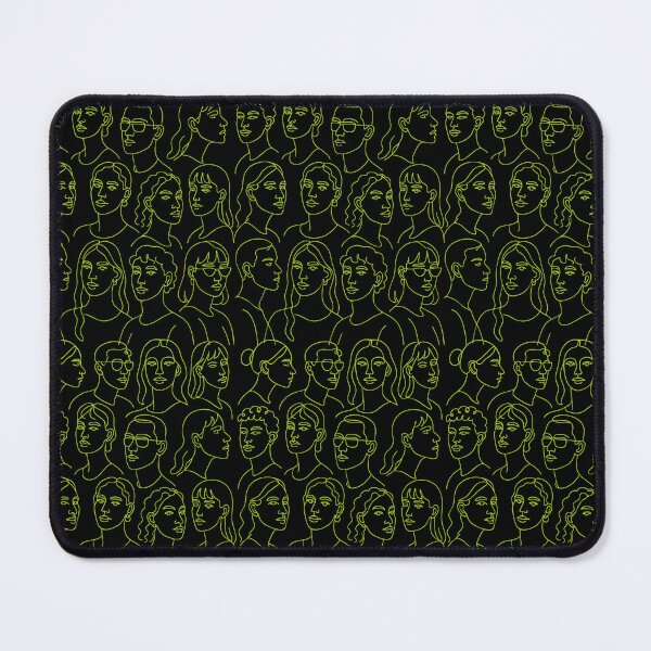 Item preview, Minimal Line Art Faces Pattern Design designed and sold by graphicnew.