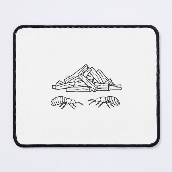 Item preview, Termites crawling near a pile of wood chips designed and sold by rasagamastore.