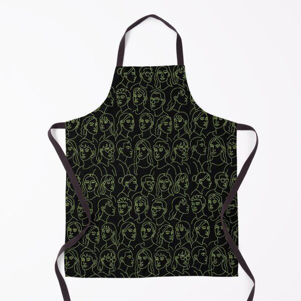 Item preview, Minimal Line Art Faces Pattern Design designed and sold by graphicnew.