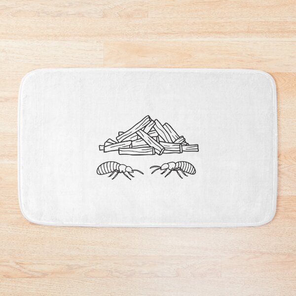 Item preview, Termites crawling near a pile of wood chips designed and sold by rasagamastore.