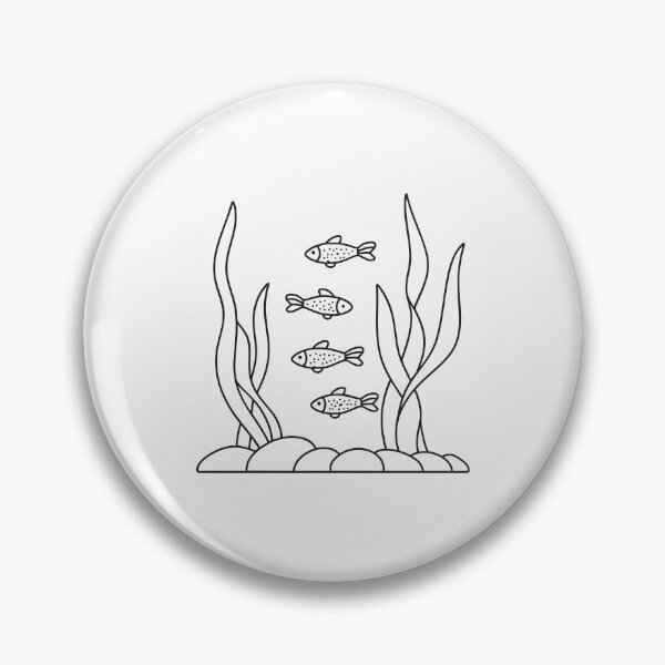 Item preview, Tetras darting between plants in aquarium water designed and sold by rasagamastore.