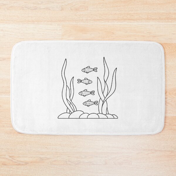 Item preview, Tetras darting between plants in aquarium water designed and sold by rasagamastore.
