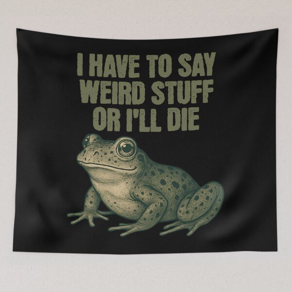Item preview, Vintage Humor Quote Funny Frog Silly 90s Style designed and sold by JackyEstera.