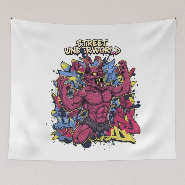 Item preview, Oni Street Underworld Demonic Graffiti designed and sold by SketchNStyle.