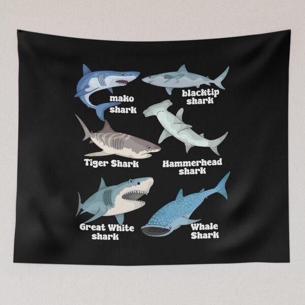 Item preview, Shark Lover Kids White Shark Species Hammerhead Shark designed and sold by DSWShirts.
