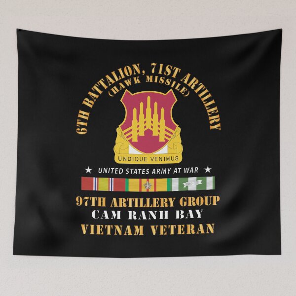 Item preview, Army - 6th Battalion, 71st Artillery - Hawk -  Cam Ranh Bay, Vietnam Veteran X 300) designed and sold by Military Insignia Products.