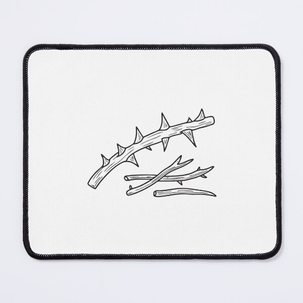 Item preview, A thorn lying beside snapped twigs on a forest floor designed and sold by rasagamastore.
