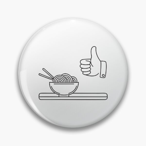 Item preview, A thumb raised near a bowl of noodles on a table designed and sold by rasagamastore.