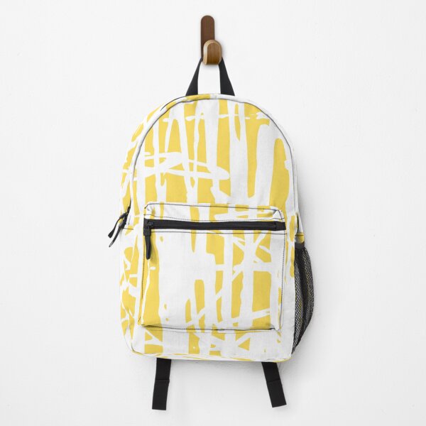 Item preview, Scribble Pattern Design – Yellow Abstract Lines on White Background designed and sold by Cultradesign.