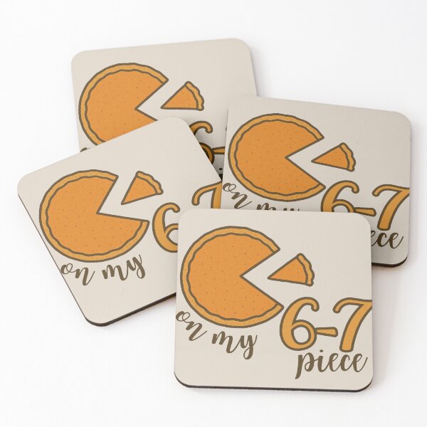 Item preview, Pumpkin Pie Slice Meme “On My 6-7 Piece” Funny Thanksgiving Food Trend designed and sold by ElixirCraft.