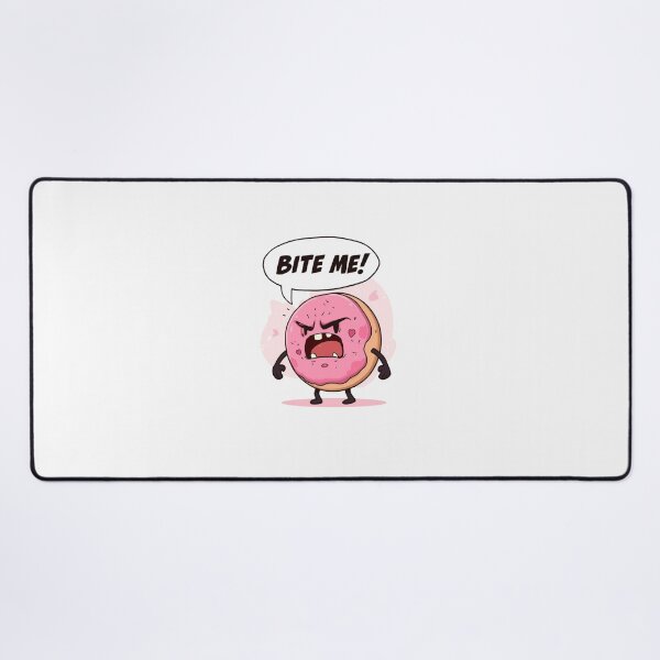 Item preview, “Bite Me” – Angry Donut with Attitude designed and sold by EcoArtTees.
