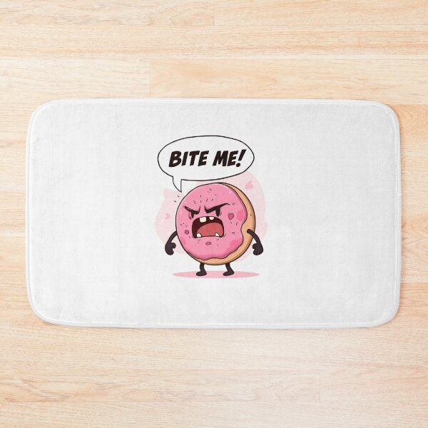 Item preview, “Bite Me” – Angry Donut with Attitude designed and sold by EcoArtTees.