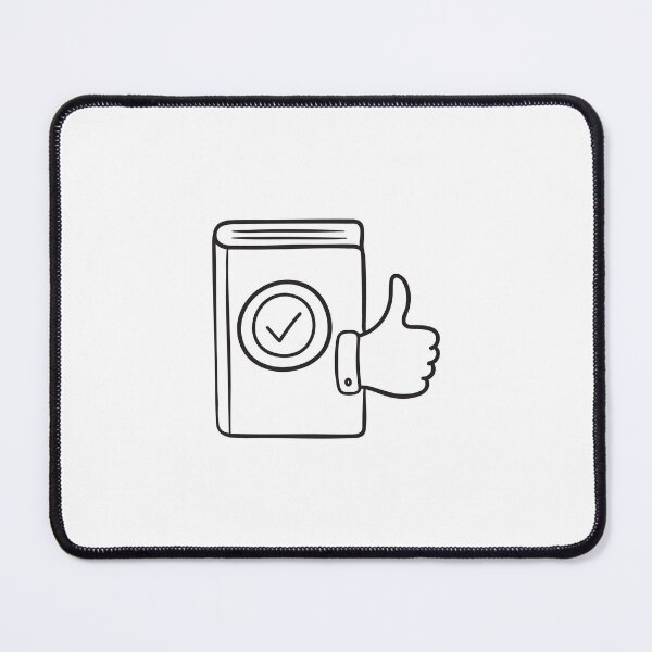 Item preview, A thumb symbol near a book with a recommended label designed and sold by rasagamastore.