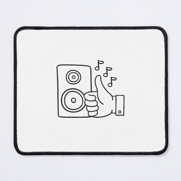 Item preview, A thumb symbol near a speaker playing loud music designed and sold by rasagamastore.