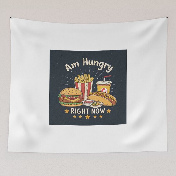 Item preview, AM HUNGRY RIGHT NOW designed and sold by Fabrifrank.