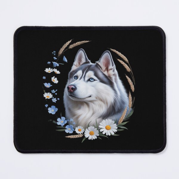 Item preview, Yakutian Laikas Dog Summer Wildflowers designed and sold by PeteHomenick.