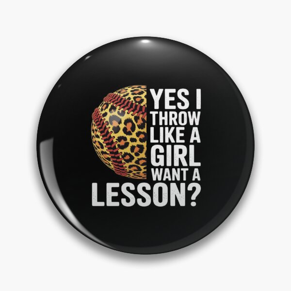 Item preview, Yes I Throw Like A Girl Want A Lesson Softball Lover designed and sold by PeteHomenick.