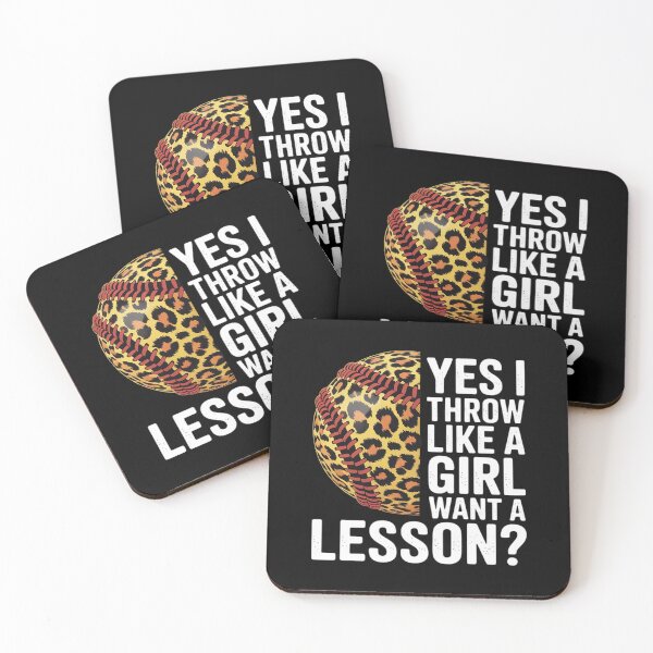 Item preview, Yes I Throw Like A Girl Want A Lesson Softball Lover designed and sold by PeteHomenick.