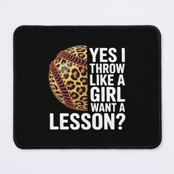 Item preview, Yes I Throw Like A Girl Want A Lesson Softball Lover designed and sold by PeteHomenick.