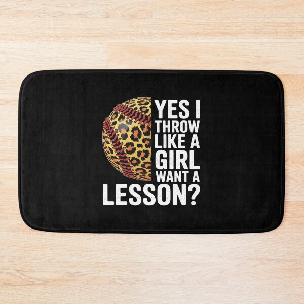 Item preview, Yes I Throw Like A Girl Want A Lesson Softball Lover designed and sold by PeteHomenick.