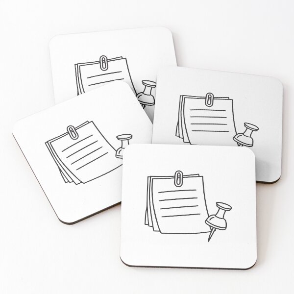 Item preview, A thumbtack beside a hanging reminder slip on a cubicle wall designed and sold by rasagamastore.