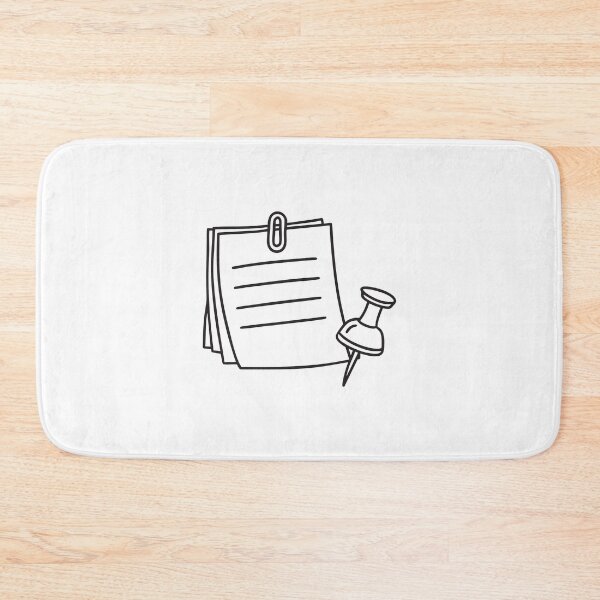 Item preview, A thumbtack beside a hanging reminder slip on a cubicle wall designed and sold by rasagamastore.