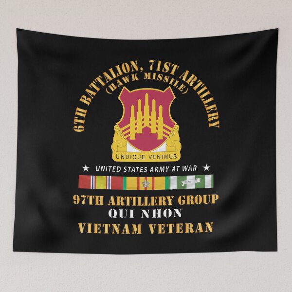 Item preview, Army - 6th Battalion, 71st Artillery - Hawk - Qui Nhon Vietnam Veteran X 300) designed and sold by Military Insignia Products.