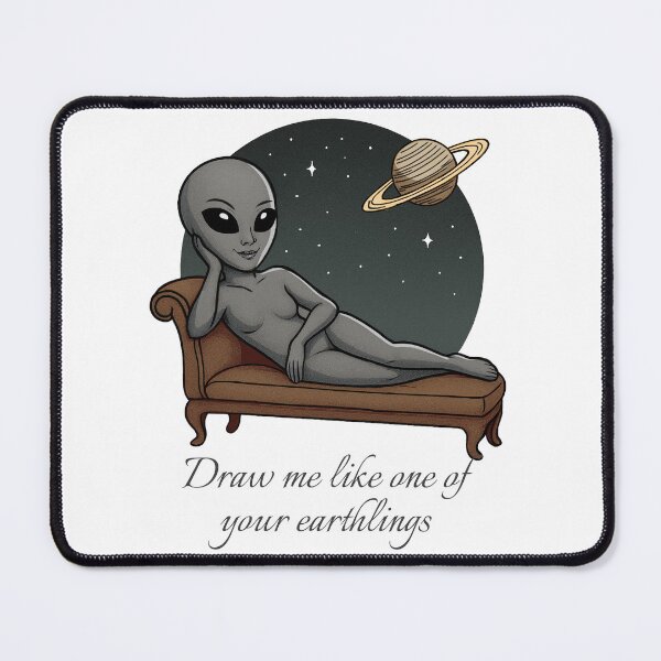 Item preview, Draw Me Like One of Your Earthlings – Alien Chaise Lounge Art designed and sold by JoRealm.