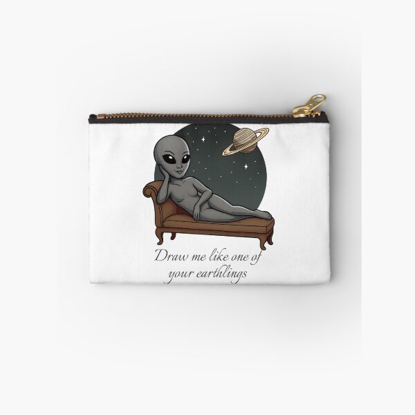 Item preview, Draw Me Like One of Your Earthlings – Alien Chaise Lounge Art designed and sold by JoRealm.