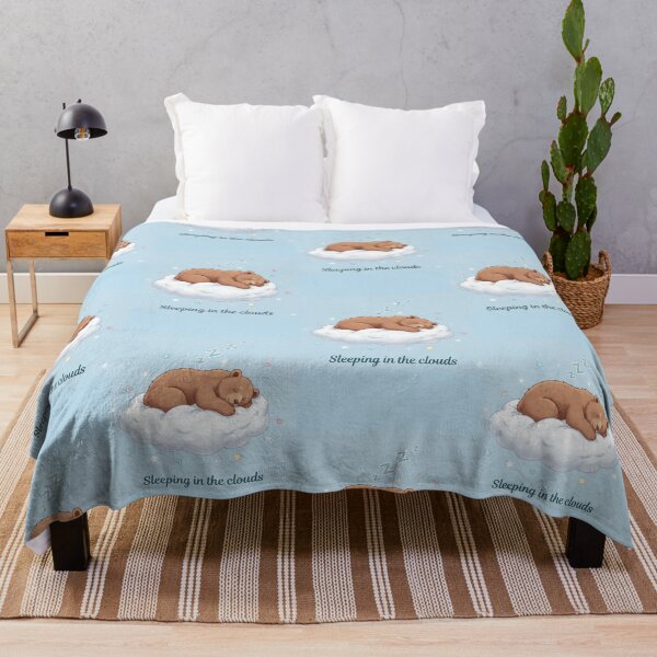 Item preview, Sleeping In The Clouds: “A sleepy little bear dreaming peacefully in the clouds — pure cozy happiness. designed and sold by V22design.