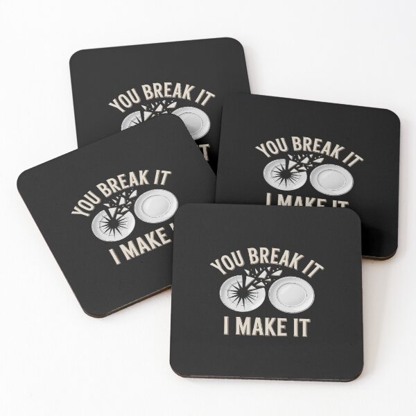 Item preview, You Break It I Make It Gold White Bold Sans Serif designed and sold by LeeEvans222.