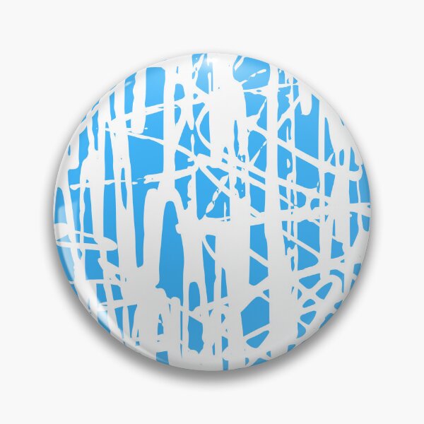 Item preview, Scribble Pattern Design – White Abstract Lines on Light Blue Background designed and sold by Cultradesign.
