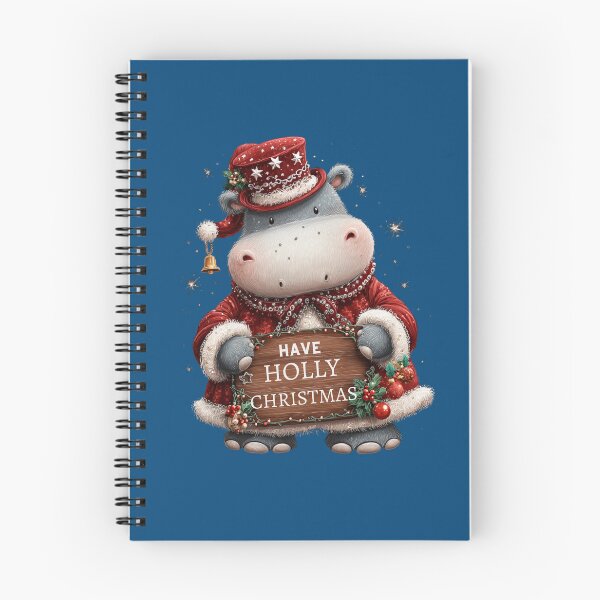 Item preview, Funny Christmas Hippo T-Shirt | Have a Holly Hippo Holiday 2025 Tee designed and sold by DigitalArtByNow.