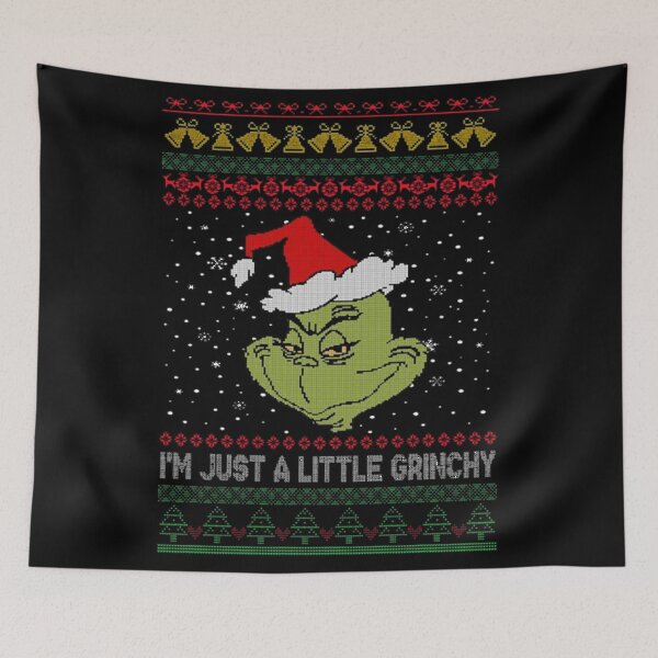 Item preview, Grinch Resting Face Funny Christmas Design designed and sold by TiannaSalazar.