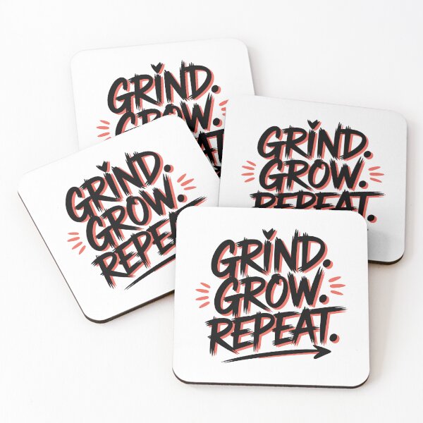 Item preview, Grind Grow Repeat designed and sold by Kubala Designs.