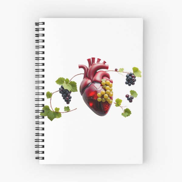 Item preview, Vine & Vessel | Surreal Anatomical Heart with Grapes designed and sold by Maldives-Art.