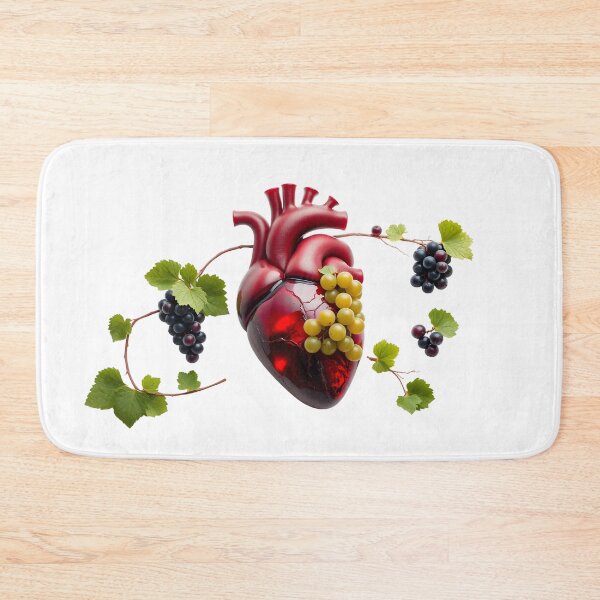Item preview, Vine & Vessel | Surreal Anatomical Heart with Grapes designed and sold by Maldives-Art.