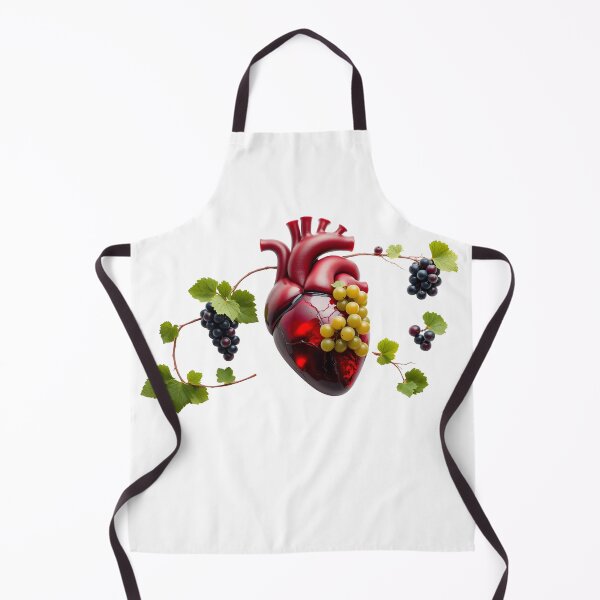 Item preview, Vine & Vessel | Surreal Anatomical Heart with Grapes designed and sold by Maldives-Art.
