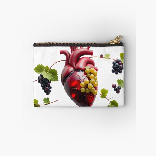 Item preview, Vine & Vessel | Surreal Anatomical Heart with Grapes designed and sold by Maldives-Art.