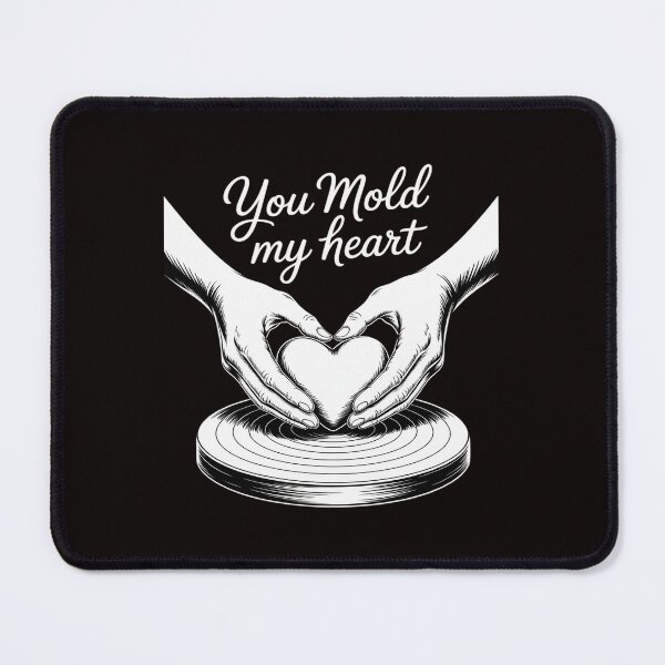 Item preview, You Mold My Heart Pottery Love Script designed and sold by LeeEvans222.
