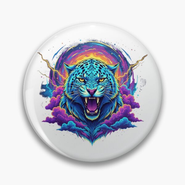 Artikelvorschau, Neon Thunder Leopard entworfen und verkauft von Kavya Art.