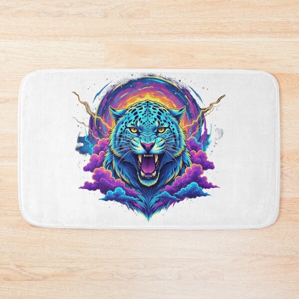 Item preview, Neon Thunder Leopard designed and sold by Kavya Art.