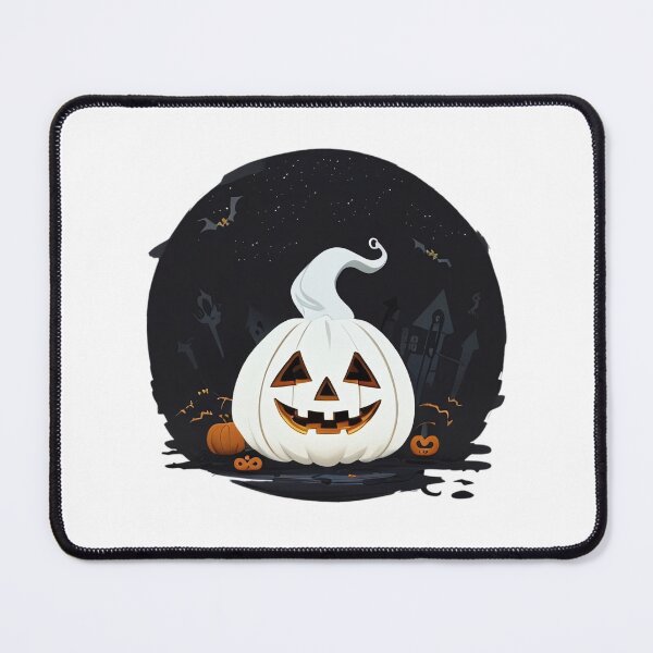 Item preview, White Pumpkin Face | Halloween Ghost Carved Pumpkin Night designed and sold by ArcticPastel.