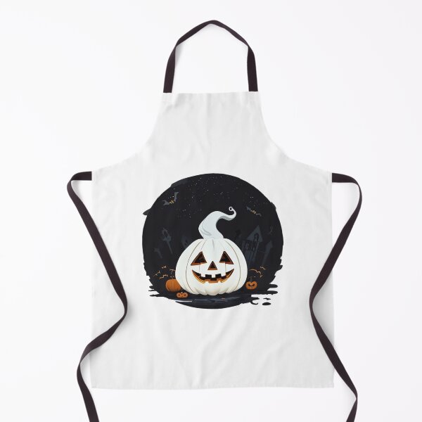 Item preview, White Pumpkin Face | Halloween Ghost Carved Pumpkin Night designed and sold by ArcticPastel.